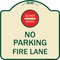 Signmission Do Not Enter No Parking Fire Lane W/ Graphic Heavy-Gauge Aluminum Sign, 18" x 18", TG-1818-24149 A-DES-TG-1818-24149 - alternate 1